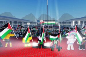 Kids on Roblox are hosting protests for Palestine