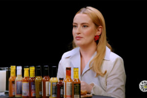 Amelia Dimoldenberg taking on 'Hot Ones' is the ultimate YouTube crossover