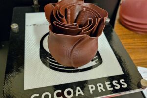 I printed chocolate on a 3D printer and ate it