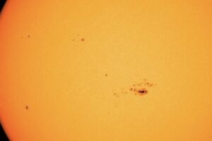 NASA captured this enormous sunspot group in images